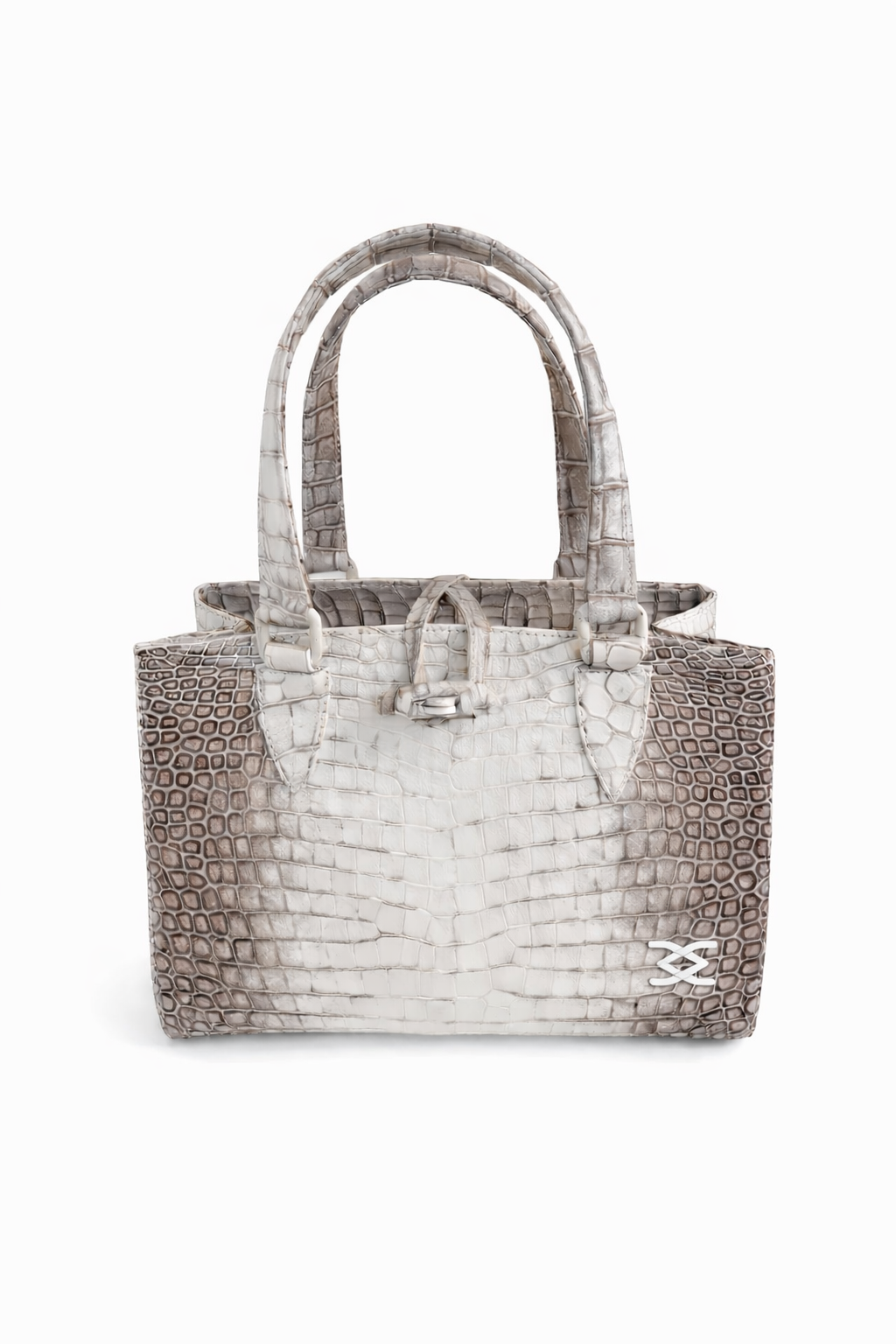 Alligator Leather bag col Himalaia