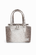Alligator Leather bag col Himalaia