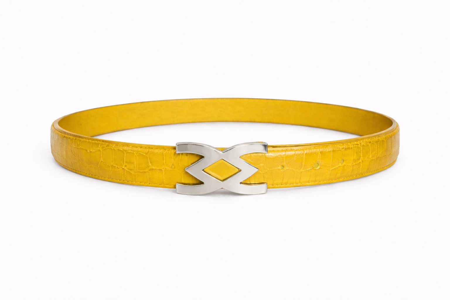 Crocodile Belt color Yellow