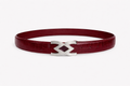 Bordeaux Crocodile Belt