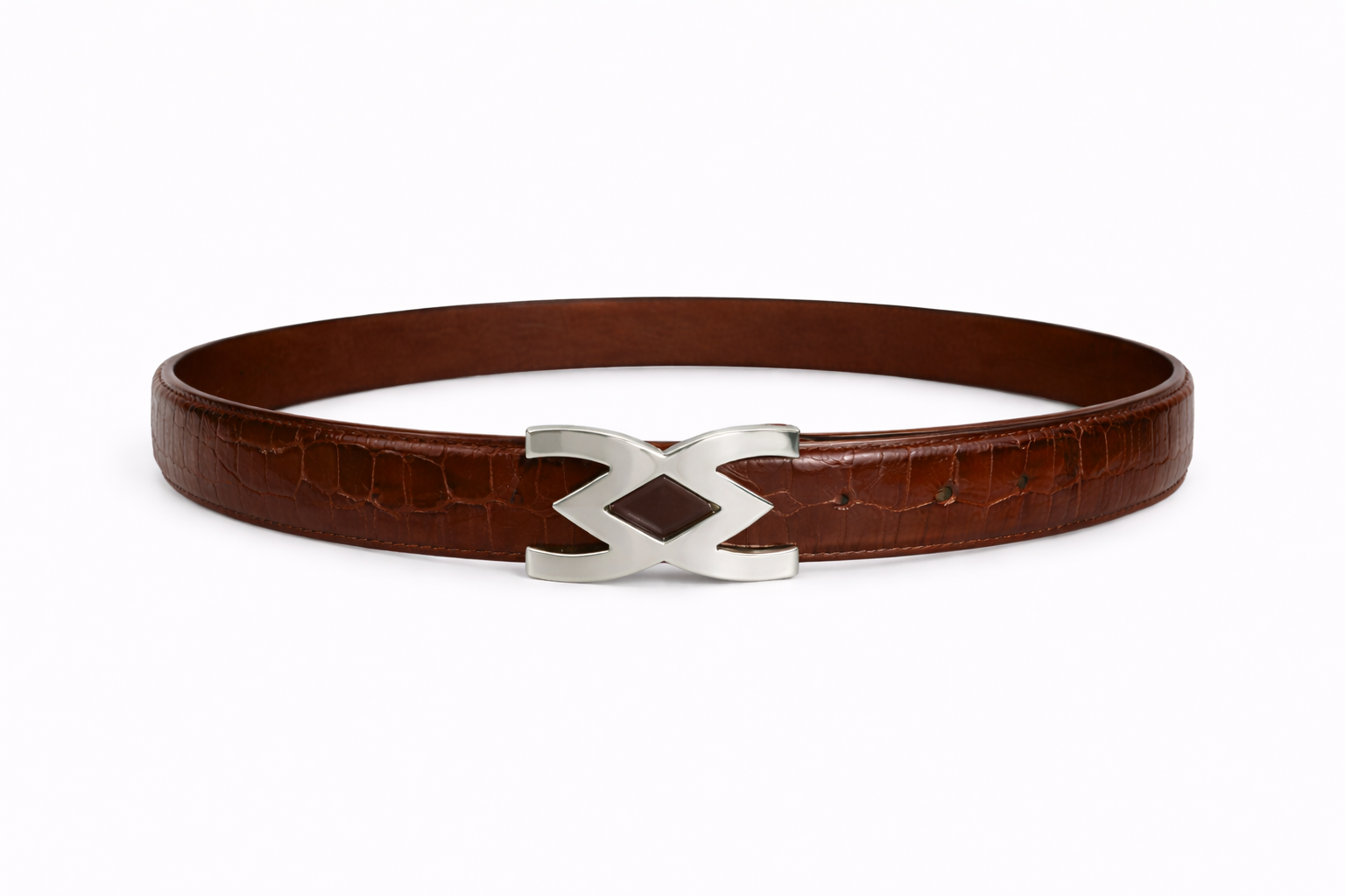 Brown Crocodile Belt